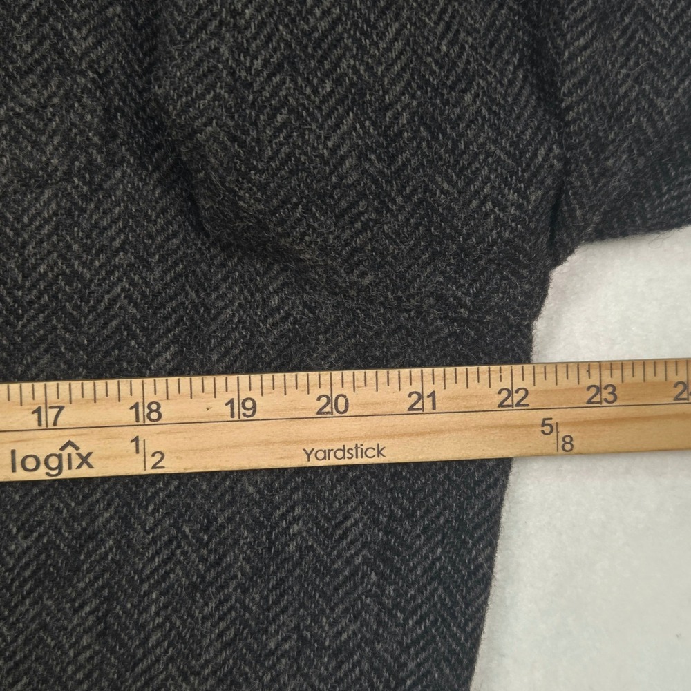 Vtg J.Crew Yorkshire Tweed Herringbone Sport Coat Blazer Mens 42L Grey Ludlow - Picture 9 of 12